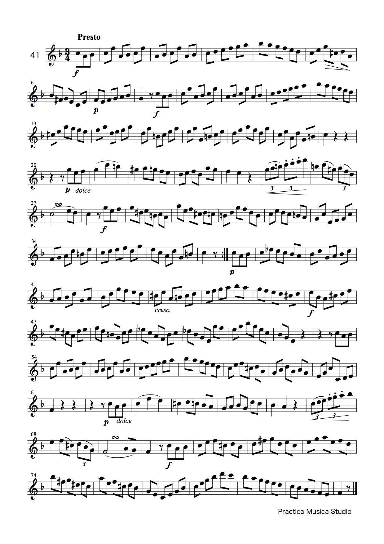 コプラッシュによる高音パートのためのエチュード第３集（４１〜６０） (コプラッシュ) 管楽 - 独奏 | 現代日本の音楽の楽譜 | SOKABE  Music Publishing