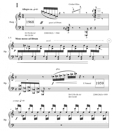 写像ハープ （ハープ独奏） (山本準) その他 - 独奏 | 現代日本の音楽の楽譜 | SOKABE Music Publishing
